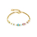 Coeur de Lion Bracelet Cube Aura Pastel Or