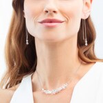 Coeur de Lion Dancing Crystals Pure Necklace Silver-Crystal - 4633/10-1817