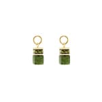 Coeur de Lion EAR ME UP Charm GeoCUBE® Or-Vert