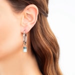 Coeur de Lion EAR ME UP Charm GeoCUBE® Argent-Aqua - 0057/44-2017