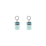 Coeur de Lion EAR ME UP Charm GeoCUBE® Argent-Aqua - 0057/44-2017