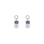 Coeur de Lion EAR ME UP Charm GeoCUBE® Argent-Bleu lair