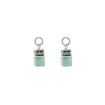 Coeur de Lion EAR ME UP Charm GeoCUBE® Argent-Vert Clair
