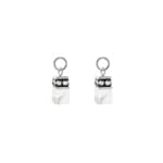 Coeur de Lion EAR ME UP Charm GeoCUBE® Argent-Blanc