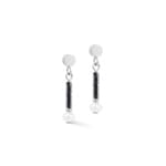 Coeur de Lion Boucles d'Oreilles Edge & Grace Anthracite-Argent