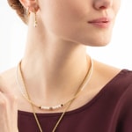 Coeur de Lion Eternal Love Hoops Mini Gold-Crystal - 0146/23-1816
