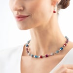 Coeur de Lion Eternal Love Hoops Mini Silver-Blue - 0146/23-0717