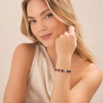 Coeur de Lion Geocube® Armband Classic Polaris & Strass Multicolor Winter - 4409/30-1541