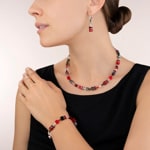 Coeur de Lion Bracelet Geocube® Rouge-Hématite - 4014/30-0312