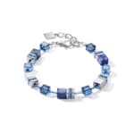 Coeur de Lion GeoCUBE® Armband Sodalith & Hämatit Blau - 4017/30-0700
