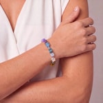 Coeur de Lion Bracelet Geocube® Iconic Multicolor Boho Or - 2838/30-1583