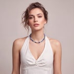 Coeur de Lion Geocube® Iconic Halskette Azure Spirit Silber - 2838/10-0729
