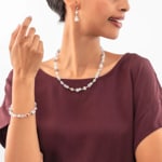 Coeur de Lion Geocube® Iconic Nature Bracelet Silver-White - 3018/30-1417