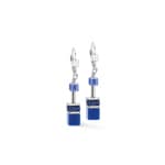 Coeur de Lion Geocube® Iconic Ohrringe Azure Spirit Silber