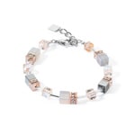 Coeur de Lion GeoCUBE® Iconic Precious Armband Roségold-Peach