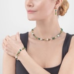 Coeur de Lion Geocube® Iconic Precious Necklace Green - 4905/10-0500