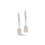 Coeur de Lion GeoCUBE® Iconic Precious Ohrringe Roségold-Peach