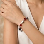 Coeur de Lion Geocube® Iconic Wave Armband Urban Silber - 3025/30-1203