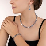 Coeur de Lion Geocube® Earrings Sodalite & Haematite Blue - 4017/20-0700