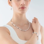 Coeur de Lion Geocube® Precious Fusion Pearls Necklace White - 5086/10-1400