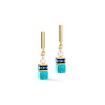 Coeur de Lion Geocube® Precious Fusion Pearls Earrings Turquoise