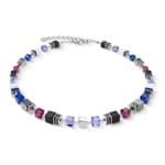 Coeur de Lion Collier Geocube® Precious Statement Blue Moon