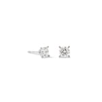 Coeur de Lion Glam Dot Stud Earrings 5 mm Silver-Crystal