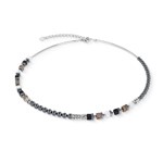 Coeur de Lion Collier Precious Fusion Offset Gris-Argent
