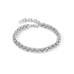 Coeur de Lion Mesh Chain Bracelet Silver