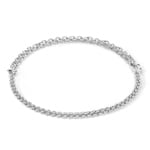 Coeur de Lion Mesh Chain Necklace Silver