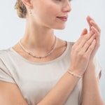 Coeur de Lion Bracelet Mini Cubes Or Blanc - 4565/30-1416