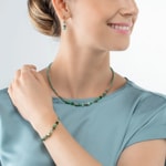 Coeur de Lion Bracelet Mini Cubes Vert - 4565/30-0500