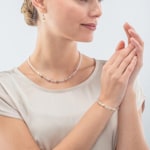 Coeur de Lion Collier Mini Cubes Or Blanc - 4565/10-1416