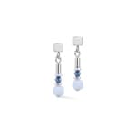 Coeur de Lion Boucles D'Oreilles Cube Balance Blue Mist