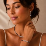 Coeur de Lion Boucles D'Oreilles Cube Balance Blue Mist - 3048/21-0741