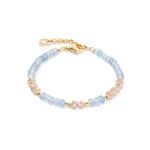 Coeur de Lion Rhythm Armband Jade Sky Gold