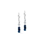 Coeur de Lion Rhythm Ohrringe Jade Navy Silber - 2043/20-0717