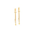 Coeur de Lion Boucles d'Oreilles Serene Knot Chain Or