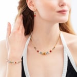 Coeur de Lion Shape Mix Nexus Halskette Gold-Multicolor - 3023/10-1516
