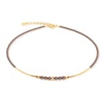Coeur de Lion Shimmering Princess Pearls Necklace Gold-Brown
