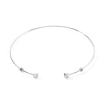 Coeur de Lion Statement Collection Collier Rigide Ouvert Argent