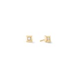 Coeur de Lion Statement Collection Sparkling Square Boucles d'oreilles 6mm Or - 1011/21-1600