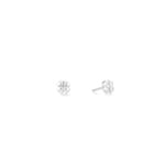 Coeur de Lion Statement Collection Spike Square earrings 6mm Silver