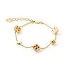 Coeur de Lion Station Collection Bracelet Or-Rouge - 1035/30-0316