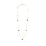 Coeur de Lion Station Collection Collier Long Or-Rouge