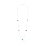 Coeur de Lion Station Collection Collier Long Argent-Bleu