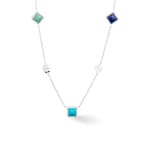 Coeur de Lion Station Collection Collier Long Argent-Bleu - 1036/10-0717