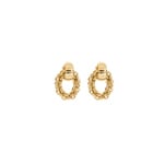 Coeur de Lion Structure Creolen Mit Chain-Anhänger Gold - 1143/21-1416