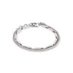 Coeur de Lion Twisted Layers Bracelet Silver