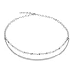Coeur de Lion Twisted Layers Necklace Silver